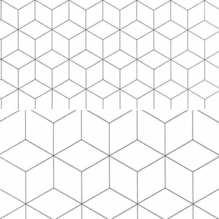 tumbling block coloring pages